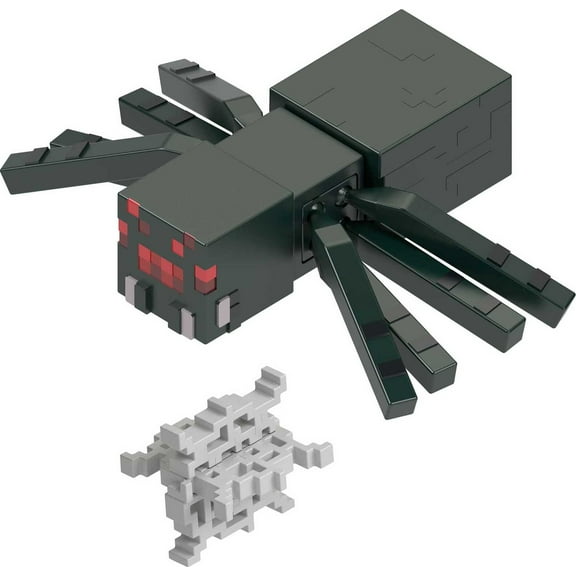 Minecraft Cave Spider Action Figure & Accessory with Portal Piece, 3.25-in Scale Toy