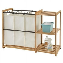 TRINITY EcoStorage® Bamboo Laundry Station - Bronze Poles