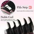 thumbnail image 3 of Qeelasee W Shape Eyelashes Mink Black 4D Eyelash Extensions Natural and Soft individual lashes D Curl 14mm, 3 of 7