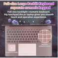 thumbnail image 4 of 15.6" Windows 11 Pro Laptop Office 2024 Intel Celeron N5095 16GB RAM 1TB SSD Business Laptop Computer Student Laptop 2.9 GHz Backlit Keyboard privacy camera WiFi 5 BT 5.0 pink laptop, 4 of 7