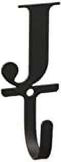 Home Indoor Modern Decorative Black Letter J - Wall Hook Small