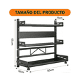 thumbnail image 3 of Estante De Cocina Para Almacenar Especias Para La Nevera Malubero Negro, 3 of 5