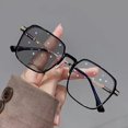 thumbnail image 6 of sunsanly Blue Light Blocking Glasses Unisex Large Frame Clear View Strong Hinge Transparent with Brim Eye Protection Clear Bluelight Glasses Spectacles Eyewear, 6 of 8