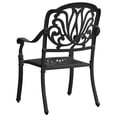 thumbnail image 4 of vidaXL Bistro Set Patio Table and Chair Bistro Table Outdoor Cast Aluminum, 4 of 11