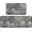 Grey Flowers, variant on Boho Kitchen Mats for Floor Set of 2,Anti Fatigue Mats for Kitchen Floor, Comfort Standing Bohemian Kitchen Rugs and Mat, Non-Slip Cushioned Anti Fatigue Rug, 17'''' X 47'''' + 17'''' X 30''''