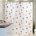thumbnail image 2 of MERILER Modern Polyester Shower Curtain with Weighted Hem and Rings for Bathroom Decor, 2 of 7