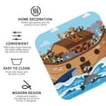 thumbnail image 4 of Pofeuu Animals on Noah's Ark Print Leather Coasters Set of 6, Round Cups Mugs Mat Pad for Home Kitchen Heat Resistant Drink Coasters,Square, 4 of 7