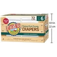 thumbnail image 4 of Earth's Best TenderCare Chlorine-Free Disposable Baby Diapers, Size 6 (35+ lbs), 72 Count, 4 of 4