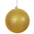 thumbnail image 1 of Vickerman Boule Pailletée Dorée 8 Pouces Ornement de Noël, 1 of 4