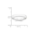thumbnail image 3 of Auriga Fine Jewelry Platinum 4mm Half Round Comfort Fit Lightweight Band Ring Size 7.5 for Women, 3 of 7