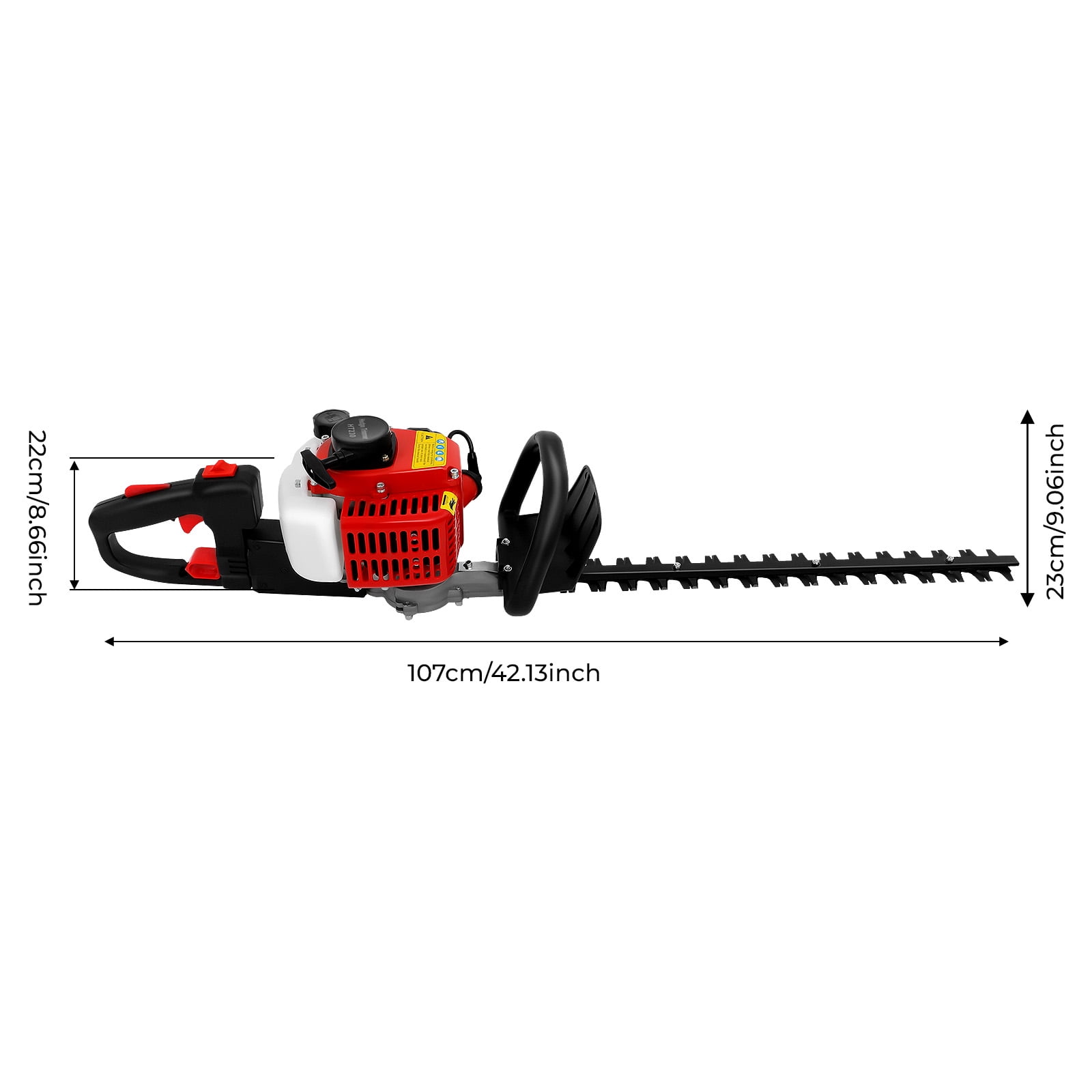 Petrol Hedge Trimmer Lightweight Engine Garden Brush Cutter 22.5cc 9000r/min