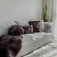 thumbnail image 2 of Gouchee Home Edinburgh Faux Fur Cushion 16" Round 2 Pack, 2 of 3