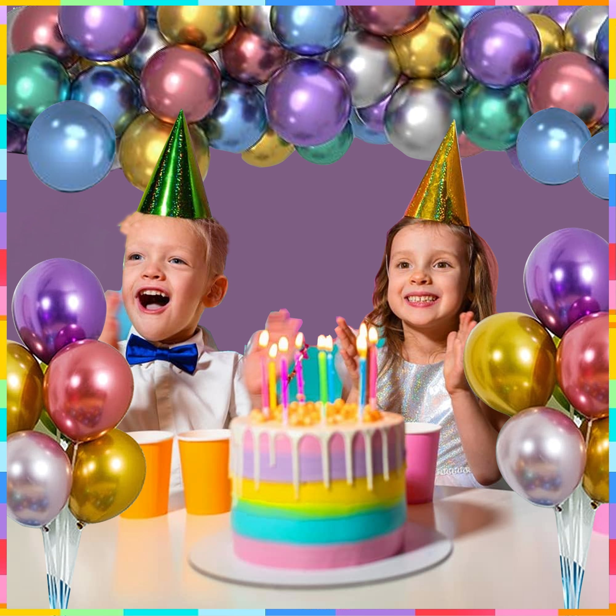 SZROBOY 300 Pcs Party Decorations Balloons Birthday Latex Balloons Assorted Colors,12 Inch Metallic Assorted Balloons For Wedding Engagement Anniversary Christmas Graduation Decorations