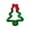 Green, variant on Christmas Door Hanging - Christmas Tree Shape Door Hanging, 13.7x10.2in Christmas Decoration, The Best Decoration Choice For Christmas
