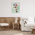 thumbnail image 2 of Stupell Industries Witchy Halloween Bookshelf Holiday Painting Gray Framed Art Print Wall Art, 24 x 30, 2 of 8