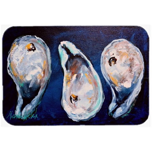 15 x 12 in. Oysters Give Me More Glass Cutting Board - Large