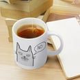 thumbnail image 4 of 11oz Mug, Cat Say No, Novelty New Year Gift for Friend, Coffee Mug, Funny White Mug, Funny Mug Present Ceramic Cup, Double Side Printed White Coffee Mug, 4 of 6