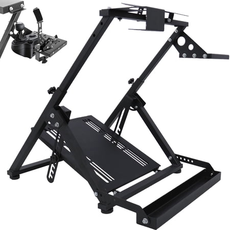 Minneer Racing Wheel Stand With Support Stand Up Simulation Driving Cockpit for Logitech G29, G27, G920 Without Wheel and Pedals