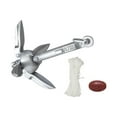 thumbnail image 1 of 0.7/1.5KG Boat Anchor With 65ft Marine Rope And Buoy Anchor Marine Anchor For Canoes Paddle Boards ,Easy to use, 1 of 4