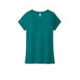 thumbnail image 3 of District Adult Female Women Electric Heather T-Shirt Hthrd Teal 4X-Large, 3 of 4