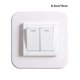 thumbnail image 4 of Yuarrent Pegatina para interruptor, funda protectora acrílica blanca transparente, decoración de enchufe Simple, marco antisuciedad a la moda Decoración del hogar Blanco, apertura única 8.6 cm * 9 cm, 4 of 6