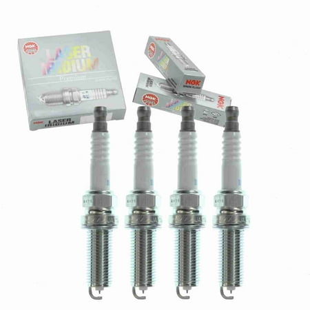 4 pc NGK 94124 Laser Iridium Spark Plugs for 4711 9683 B2401-HA00F IXEH20TT PE5R-18-110 PE5R18110 Ignition Wire Secondary Fits select: 2013-2023 MAZDA CX-5, 2012-2022 MAZDA 3