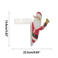 thumbnail image 3 of Qocolhg Christmas Door Frame Decoration Funny Santa Claus Door Frame Wooden Door Frame Ornament Christmas Door Corner Holiday Home Decor DIY Craft Party Supplies Christmas Decorations Clearance, 3 of 3