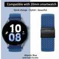 thumbnail image 2 of 20mm Sport Loop Band Compatible with Samsung Galaxy Watch 7 6 5 4 Band 40mm 44mm/Watch 5 Pro 45mm/Galaxy Watch 4 6 Classic Band 42mm 46mm 43mm 47mm/Watch 3 41mm/Active 2 Nylon Braided Strap Women Men, 2 of 6