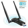 thumbnail image 4 of USB WiFi Adapter For PC: 1300Mbps Dual 5Dbi Antennas 5G/2.4G USB Wireless Network Adapter For Desktop Laptop - WiFi Dongle Supports Windows 10, 4 of 8