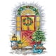 thumbnail image 1 of (FA318) Hilo Algodón Ecológico Bordado No Manchú 14CT 2 Hebras Impresión 27*37cm Kit Serie Paisaje Punto Cruz Winter Gate (borde Gancho), 1 of 9