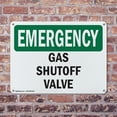 thumbnail image 4 of (2 Pack) Gas Shutoff Valve OSHA Emergency Sign 10 Inch X 7 Inch Indoor / Outdoor Rust-Free Aluminum Metal Signs for Workplace, Workshop, and Construction Site, Made in the USA, 4 of 8