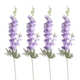 thumbnail image 5 of bestolf 4 Pcs Artificial Delphinium Flower for Vase Filler 33.46 Inch Long Stem Fake Larkspur Flower Faux Silk Bouquet for Wedding Home Decor Floral Arrangement, 5 of 8