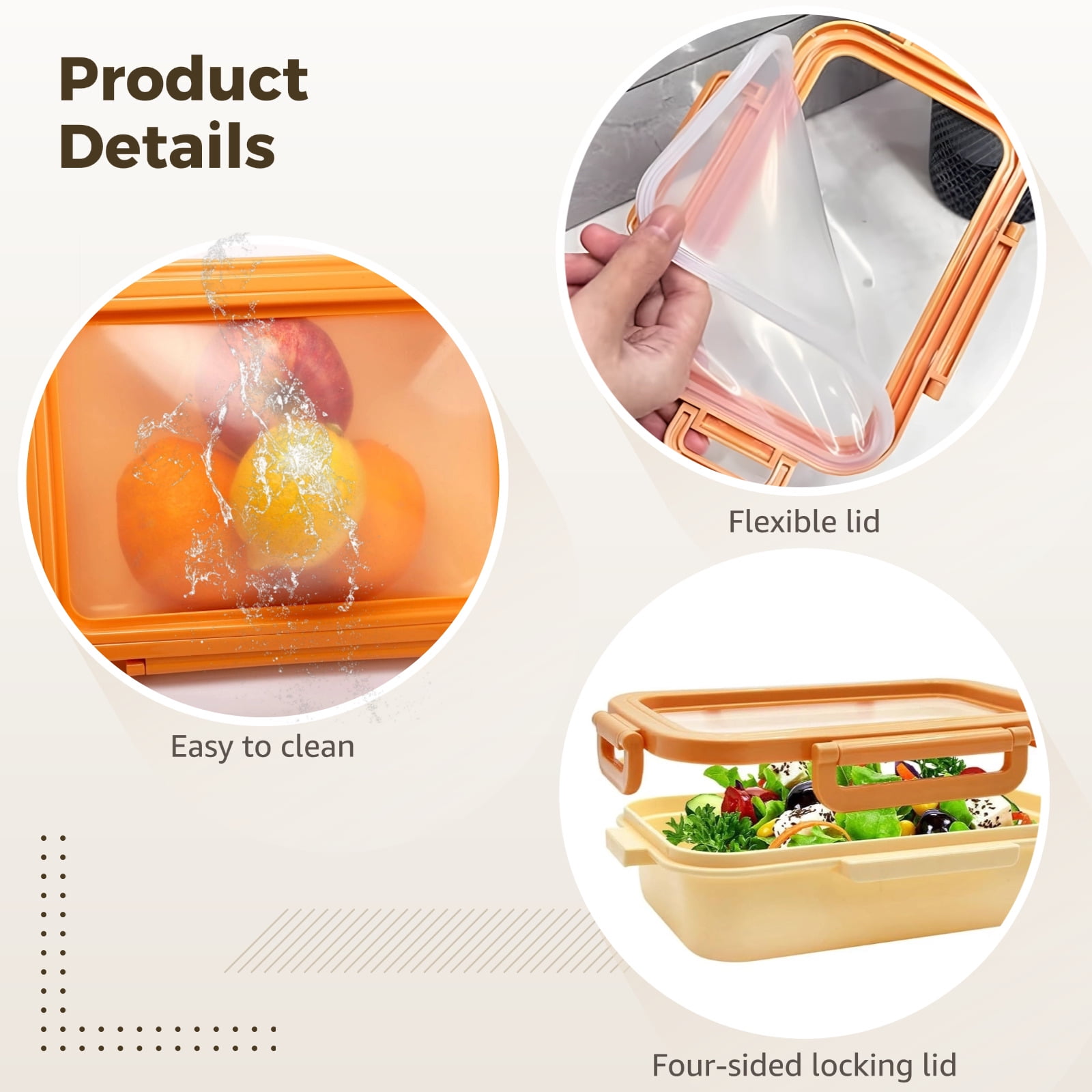 2 Pack Silicone Food Storage Containers, Leak-Proof Fridge Organizers for Produce, Fruit, Leftovers, Dishwasher Safe, Reusable Kitchen Boxes