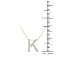 thumbnail image 4 of aaXia 14K Yellow Gold Diamond 1/8ct. TDW Initial “K” Pendant Necklace, 4 of 5
