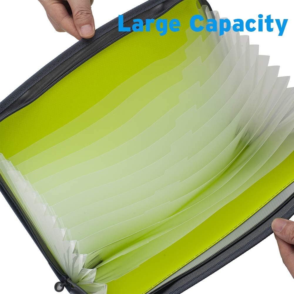 Buy 13 Pocket Expanding File Folder with Sticky Labels, Accordion File