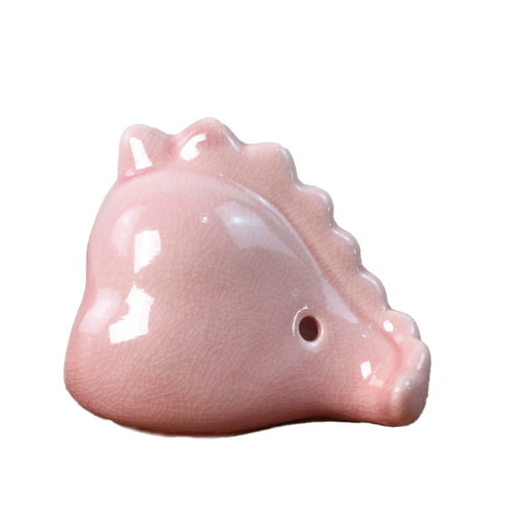 Ceramic Hamster Hideout - Small Pet Habitat Decor for Dwarf Hamsters, Gerbils, Mice, Rats,Pink
