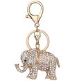 thumbnail image 1 of Elephant Keychain for Women, Crystal Rhinestone Key Ring Purse Bag Charm Pendant Holiday Gift, 1 of 5