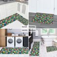 thumbnail image 5 of Pioneer Flower Floral Print Pattern Kitchen Rugs Sets Of 2, Anti Fatigue Non Slip Washable Floor Mats for Kitchen Sink Laundry, 17X30 Inch + 17X47 Inch, 5 of 6