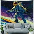 thumbnail image 4 of JRXY Space Astronaut Tapestry for Bedroom Men, Cool Tapestry Posters for Teen Boys, UV Reactive Black Galaxy Tapestries Room Wall Decor, Tapestry for Men Painting, 4 of 6