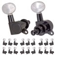 thumbnail image 3 of Durable 6pcs Metal Seldo-Gear de Afinación de Guitarra Eléctrica Sintonizadores Negro - 6R, se describe Sunnimix Clavija de afinación cerrada para guitarra, 3 of 8