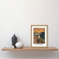 thumbnail image 2 of Edvard Munch The Scream Expressionist Painting Artwork Framed Wall Art Print A4, 2 of 4