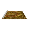 thumbnail image 2 of Ahgly Company Machine Washable Indoor Rectangle Persian Yellow Traditional Area Rugs, 6' x 9', 2 of 4