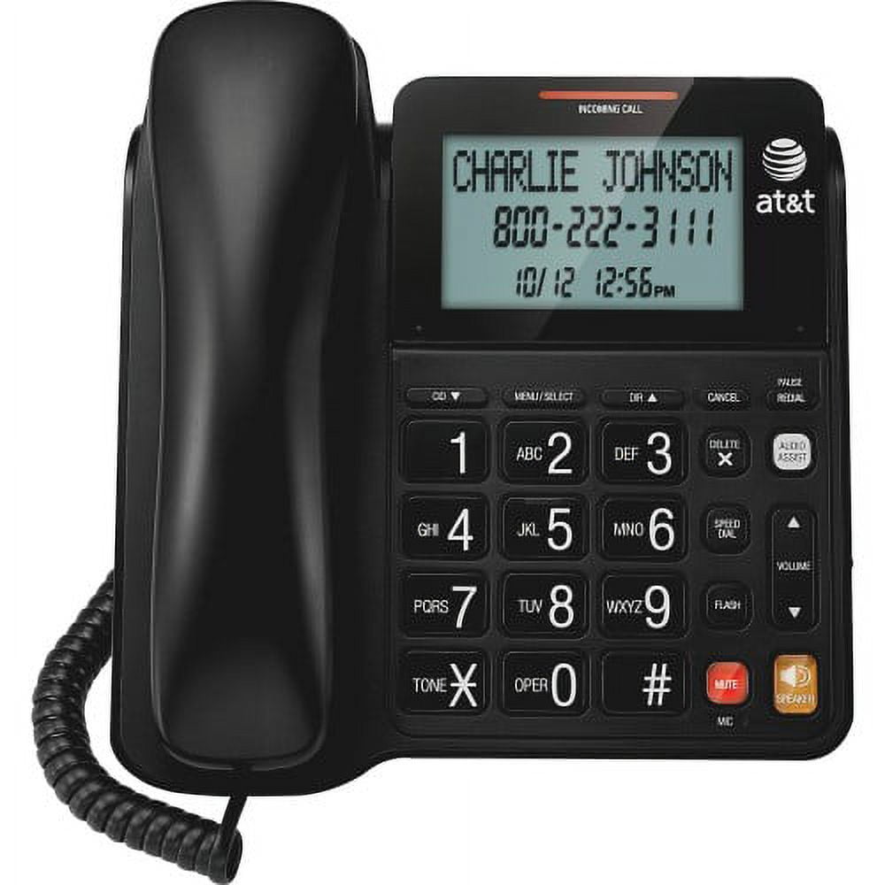 AT&T Landline Home Phone CL2940, Corded with Large Button, ID