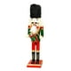 thumbnail image 1 of Cascanueces de soldado tradicional con uniforme rojo, Navidad festiva, perfecto Tambor, 1 of 7