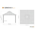 thumbnail image 6 of Sojag Genova 12 x 12 x 10 ft Dark Brown Gazebo, 6 of 11