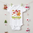 thumbnail image 4 of Body de bebé con estampado navideño en español para mi primer bebé, mono de manga corta para recién nacido, traje de fiesta para niño pequeño, 4 of 5