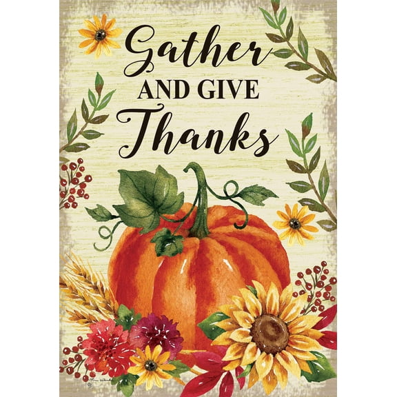 Gather and Give 4949 Decorative Flag