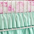 thumbnail image 5 of CATPAN Mini Crib Bed Skirt : 18" Drop Ruffles Crib Skirt Girl,3-Layer Crib Skirt for Nursery Decor,Mini Crib Skirt Easy to Change and Clean,Soft and Comfortable,28" W,52" L(Green), 5 of 14