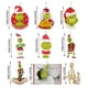thumbnail image 2 of Mini Grinch Ornaments Christmas Acrylic Green Monsters Decorations, Acrylic Flat Christmas Tree Hanging Ornaments, Single Side Printed Pendant For Tree / Car / Backpacks, 2 of 4