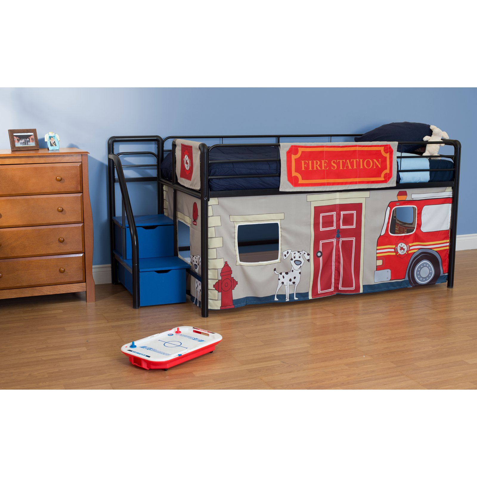 DHP Fire Department Curtain Set for Junior Loft Bed - image 2 of 11